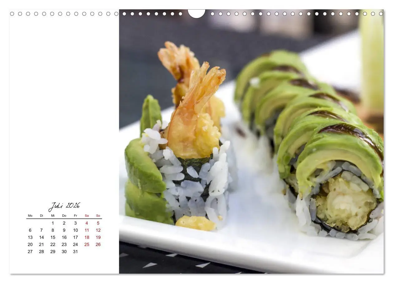 Bild: 9783457839652 | Sashimi und Sushi. Japans Köstlichkeiten (Wandkalender 2026 DIN A3...