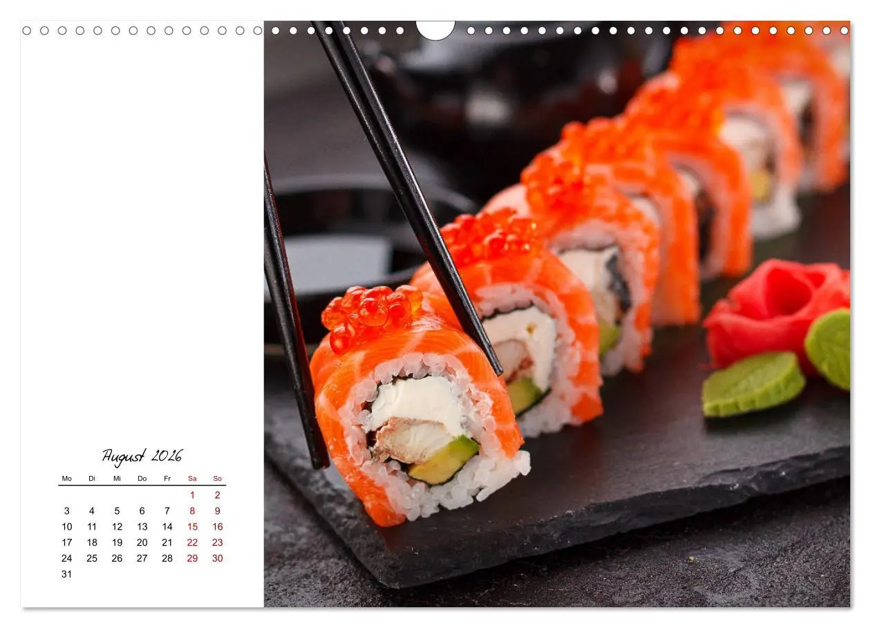 Bild: 9783457839652 | Sashimi und Sushi. Japans Köstlichkeiten (Wandkalender 2026 DIN A3...