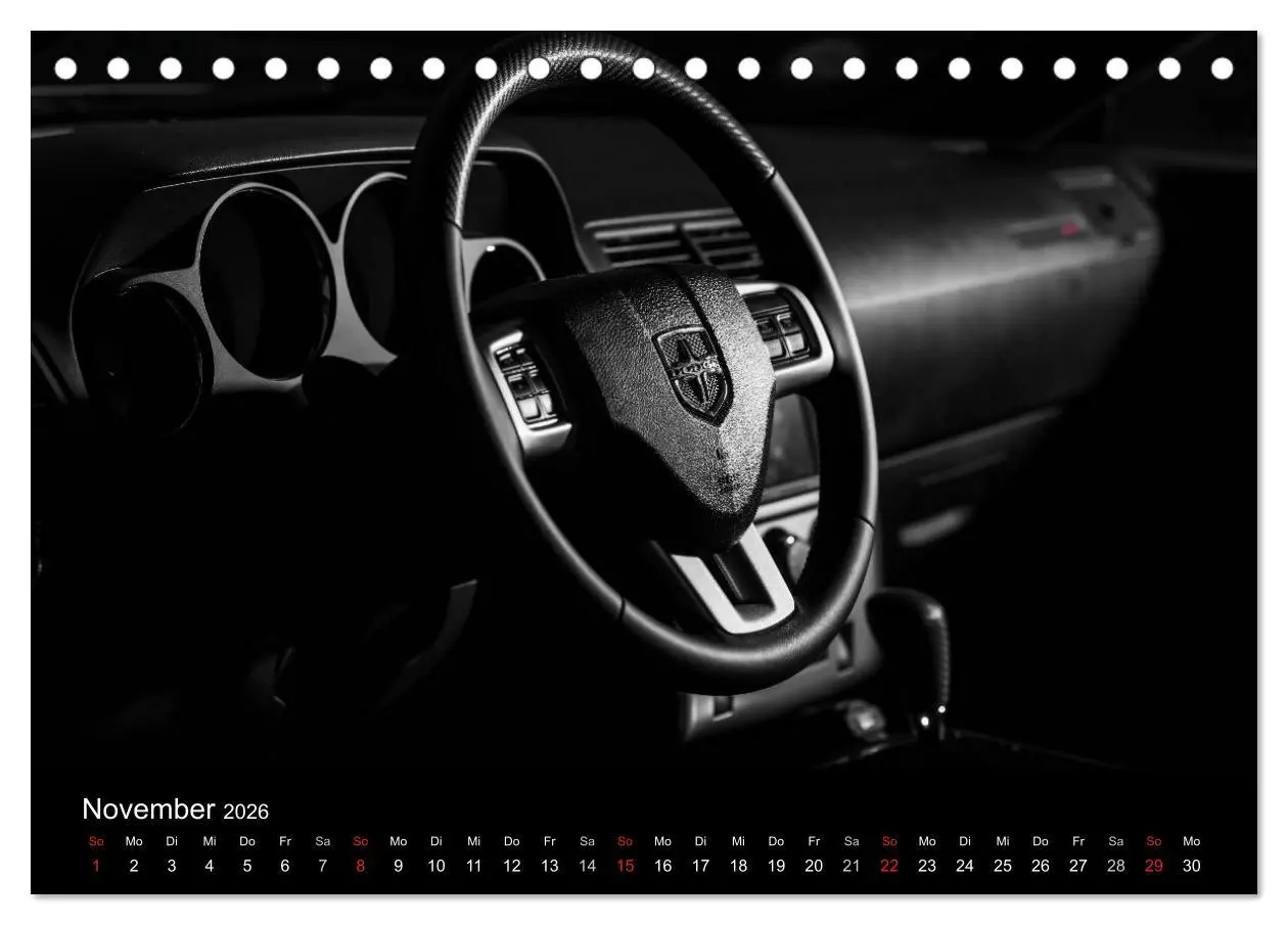 Bild: 9783516169652 | Dodge Challenger SRT8 (Tischkalender 2026 DIN A5 quer), CALVENDO...
