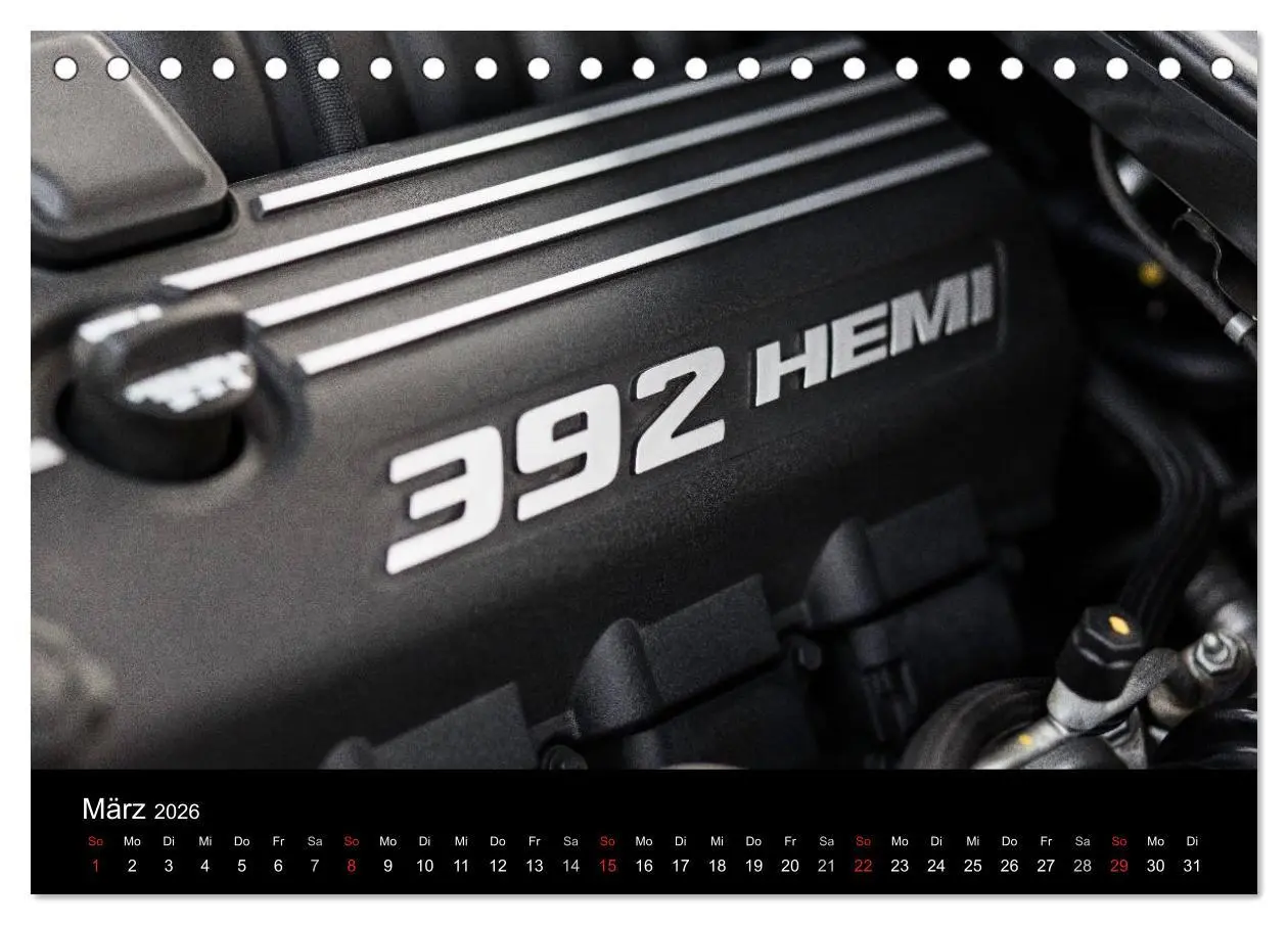 Bild: 9783516169652 | Dodge Challenger SRT8 (Tischkalender 2026 DIN A5 quer), CALVENDO...