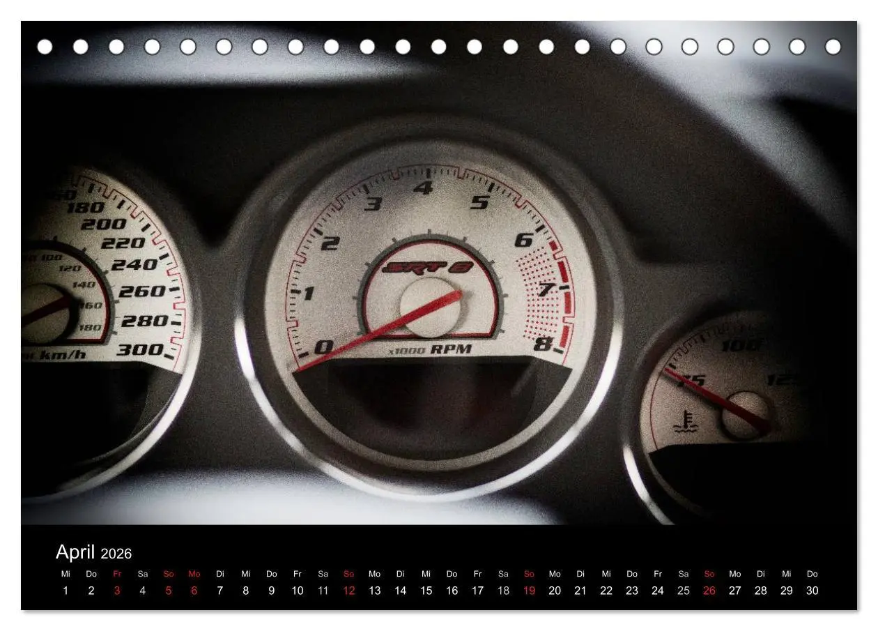 Bild: 9783516169652 | Dodge Challenger SRT8 (Tischkalender 2026 DIN A5 quer), CALVENDO...