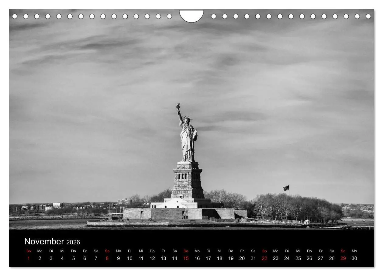 Bild: 9783516239652 | New York 2026 (Wandkalender 2026 DIN A4 quer), CALVENDO Monatskalender