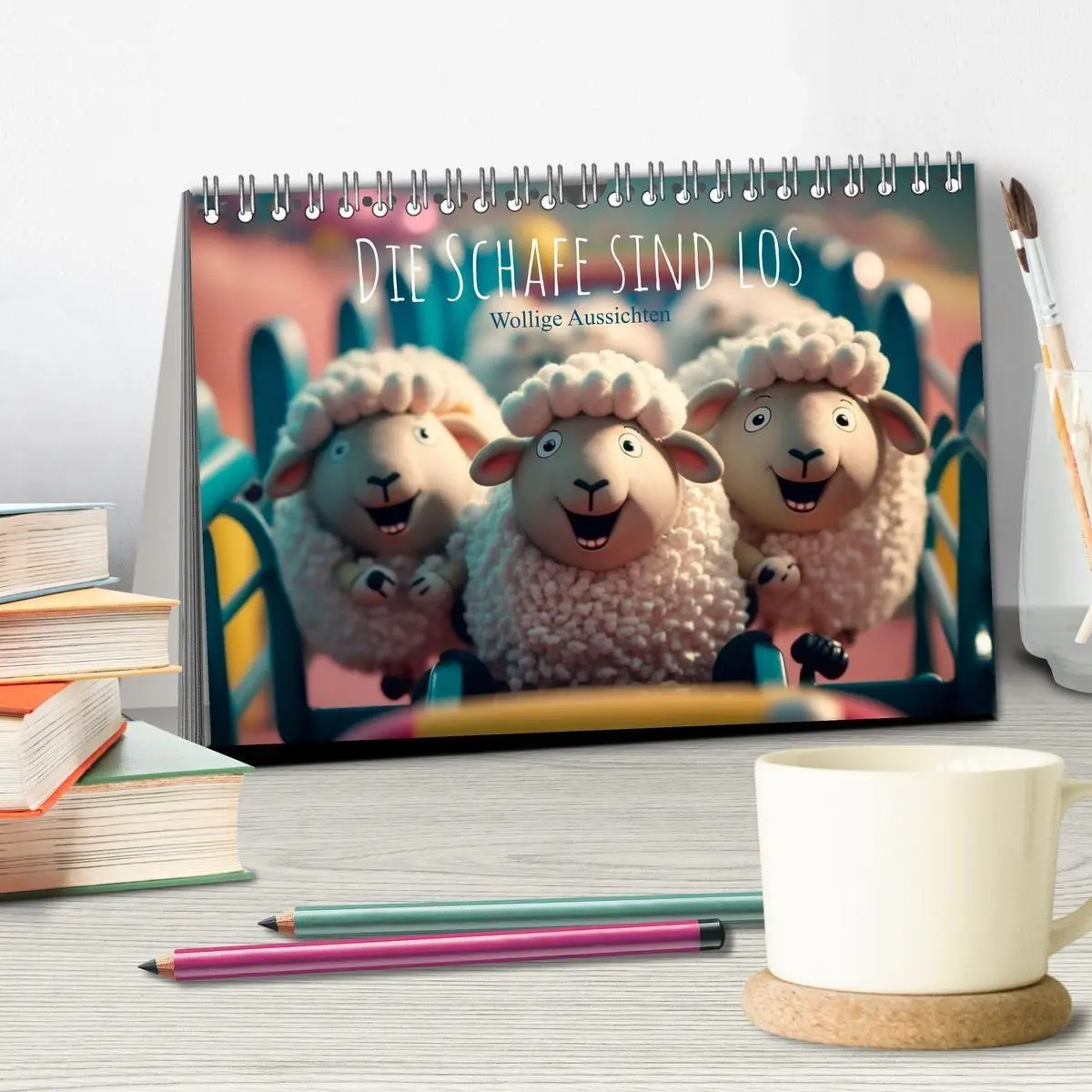 Bild: 9783569329652 | Die Schafe sind los Wollige Aussichten (Tischkalender 2027 DIN A5...