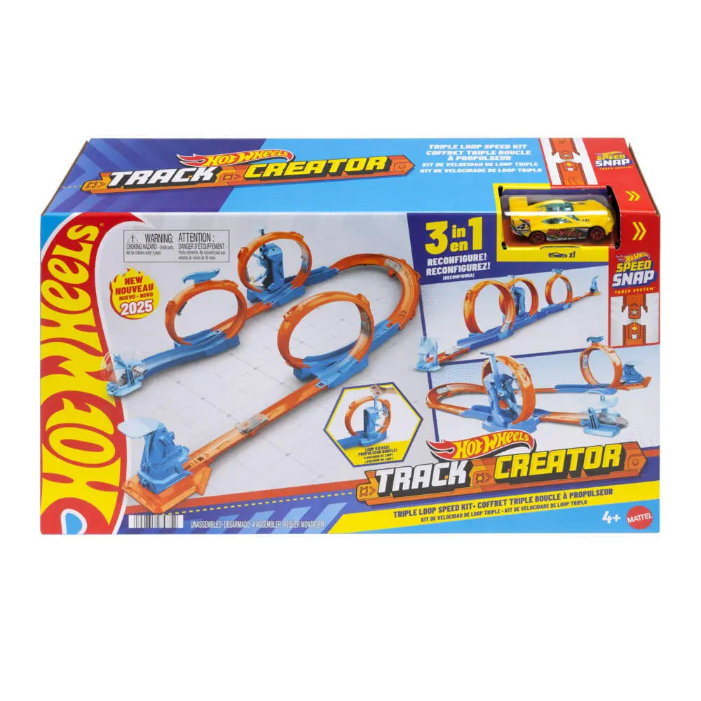 Cover: 194735289752 | Hot Wheels Track Creator Dreifacher Looping | Fensterkarton | JDW39