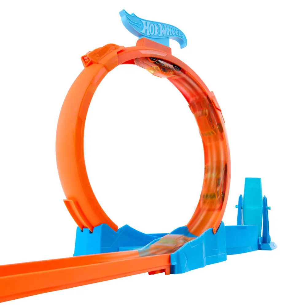 Bild: 194735289752 | Hot Wheels Track Creator Dreifacher Looping | Fensterkarton | JDW39