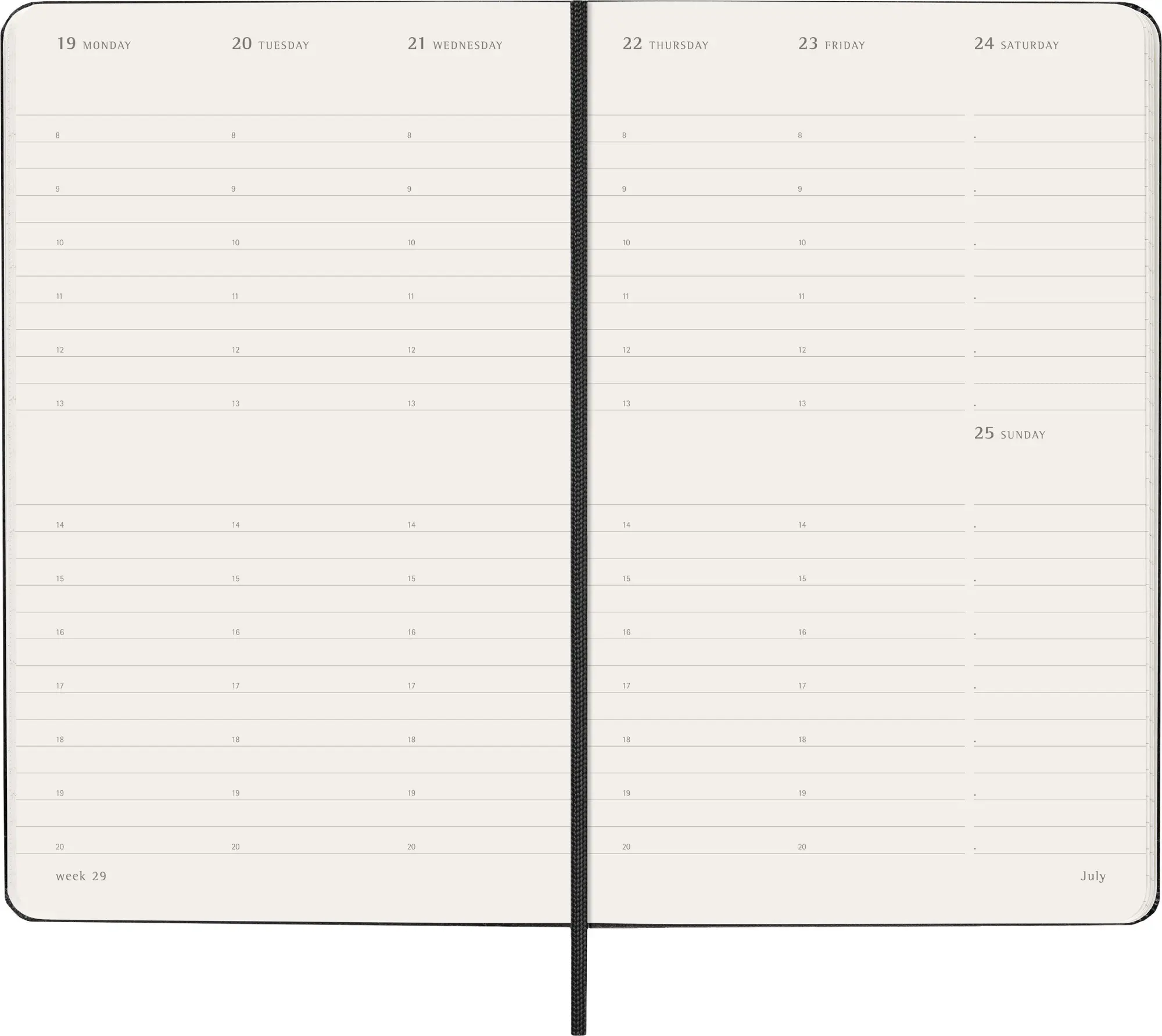 Bild: 8056999279752 | Moleskine 12 Monate Wochenkalender 2027, Large/A5, 1 Wo = 2 Seiten,...