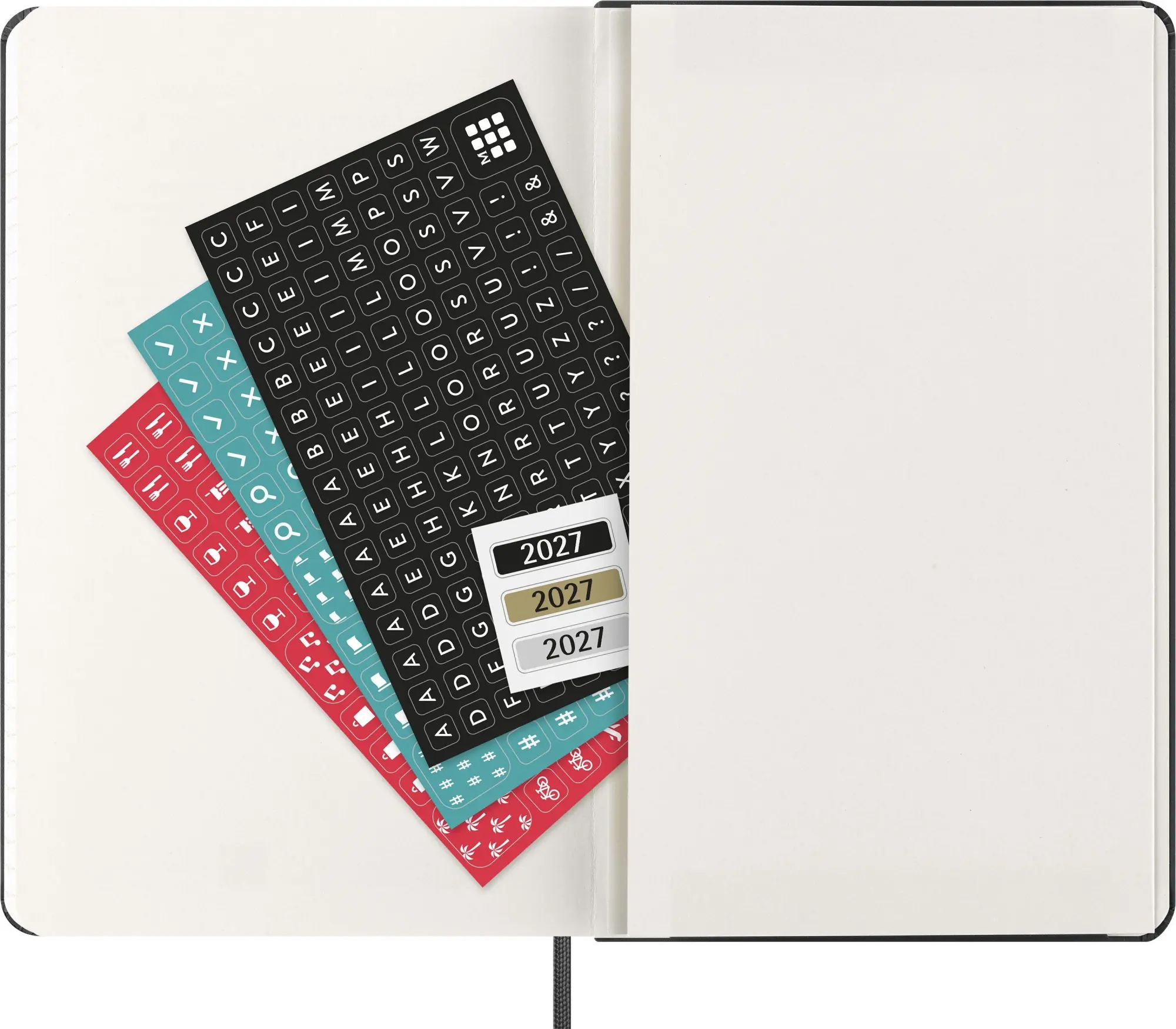 Bild: 8056999279752 | Moleskine 12 Monate Wochenkalender 2027, Large/A5, 1 Wo = 2 Seiten,...