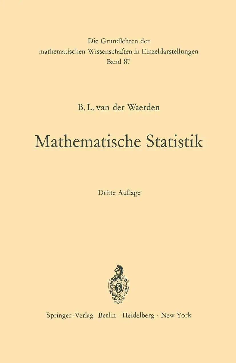 Cover: 9783642649752 | Mathematische Statistik | Bartel L. Van Der Waerden | Taschenbuch