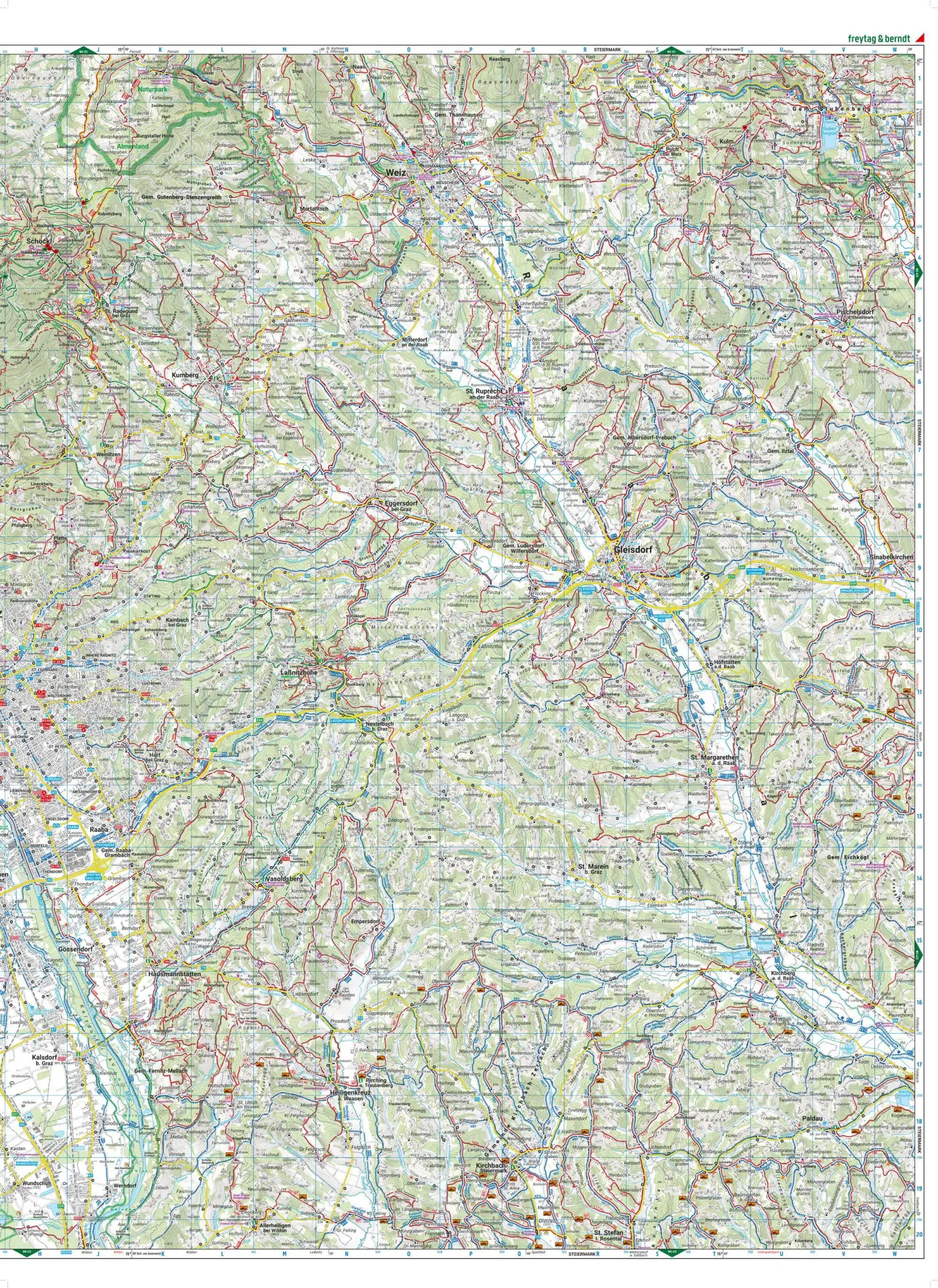 Bild: 9783707919752 | freytag &amp; berndt Wanderkarte WK 0133 Graz und Umgebung, Region...