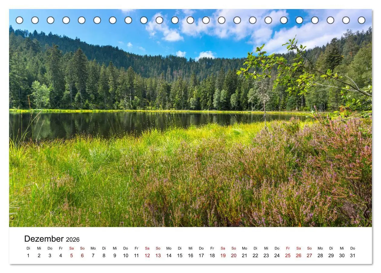 Bild: 9783457749852 | Schwarzwald, Seen und Hochmoore (Tischkalender 2026 DIN A5 quer),...