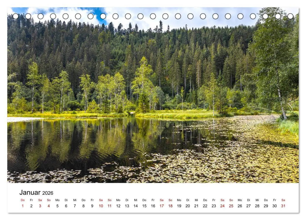 Bild: 9783457749852 | Schwarzwald, Seen und Hochmoore (Tischkalender 2026 DIN A5 quer),...