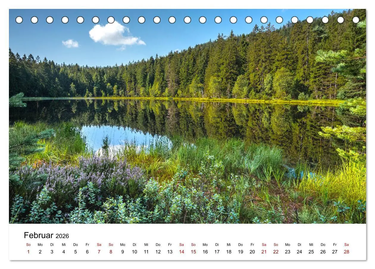Bild: 9783457749852 | Schwarzwald, Seen und Hochmoore (Tischkalender 2026 DIN A5 quer),...