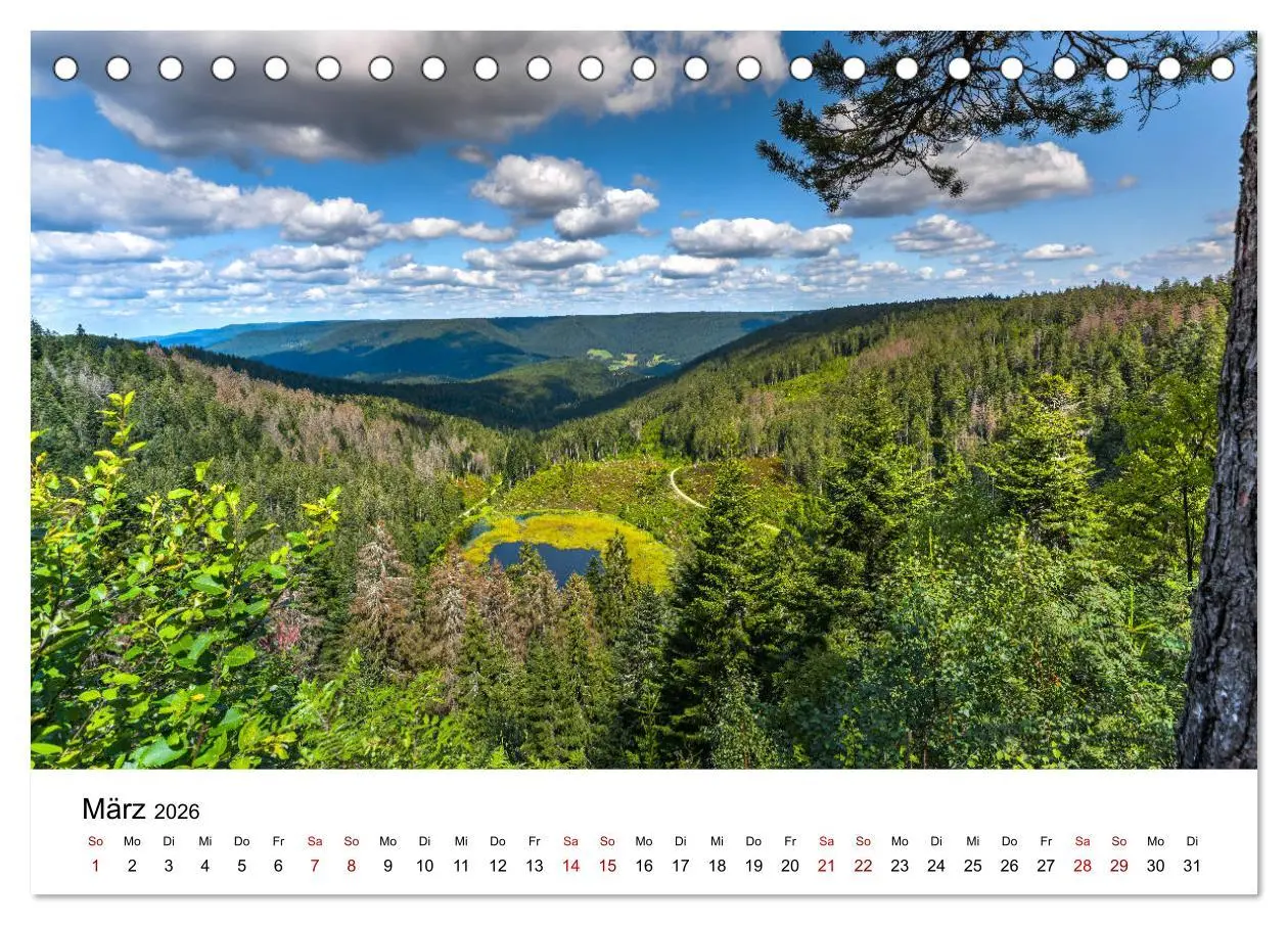 Bild: 9783457749852 | Schwarzwald, Seen und Hochmoore (Tischkalender 2026 DIN A5 quer),...