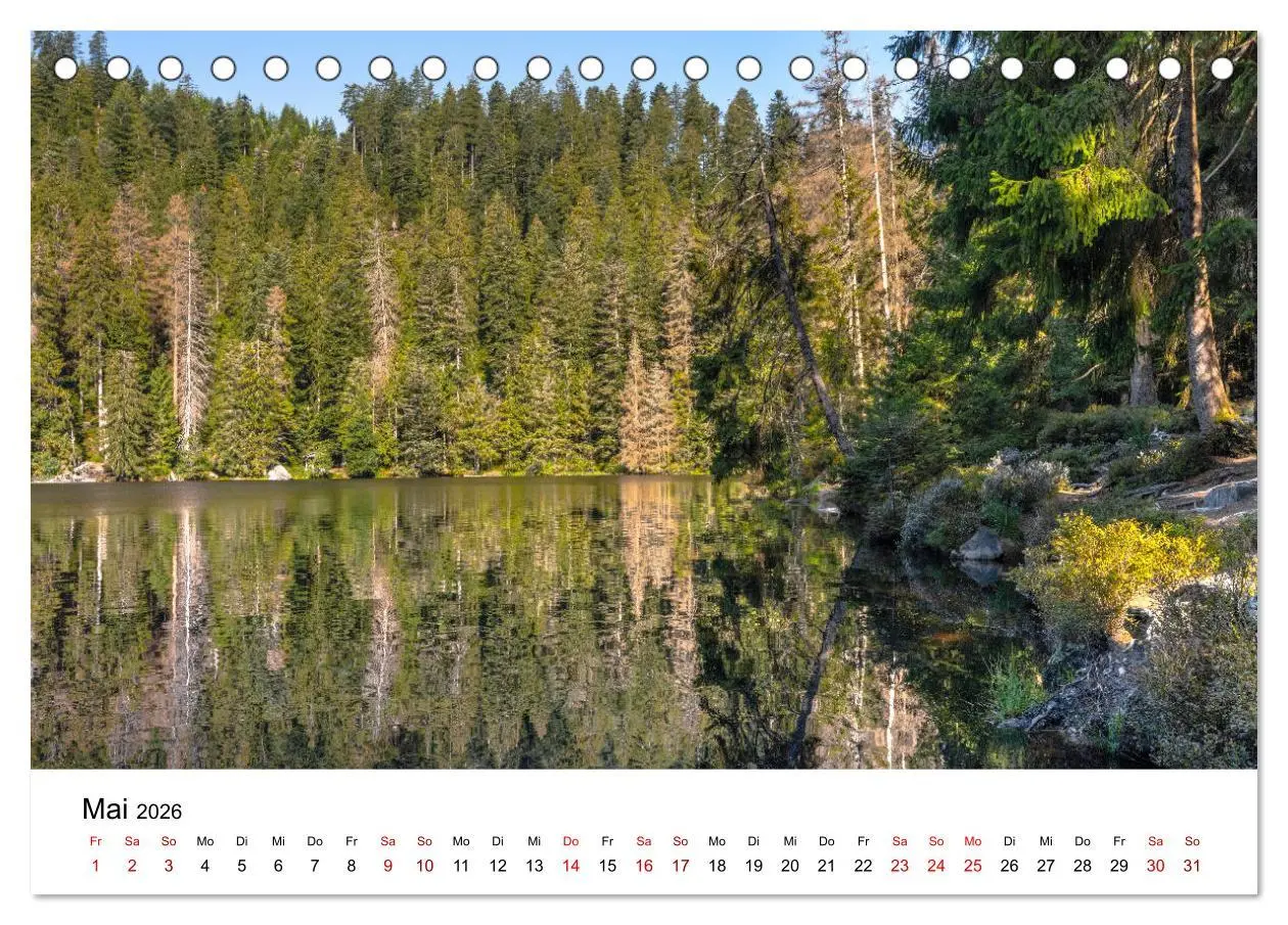 Bild: 9783457749852 | Schwarzwald, Seen und Hochmoore (Tischkalender 2026 DIN A5 quer),...
