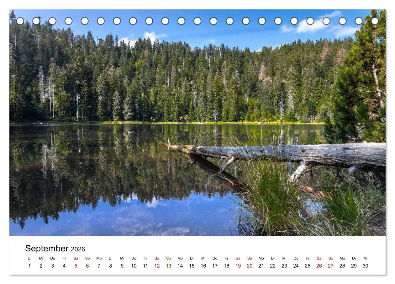 Bild: 9783457749852 | Schwarzwald, Seen und Hochmoore (Tischkalender 2026 DIN A5 quer),...