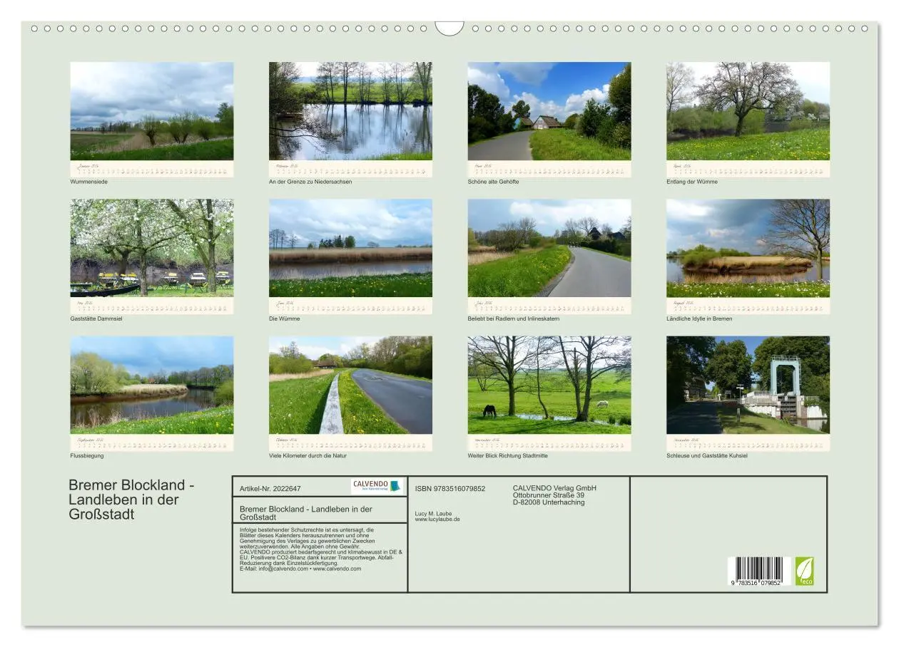 Bild: 9783516079852 | Bremer Blockland - Landleben in der Großstadt (Wandkalender 2026...