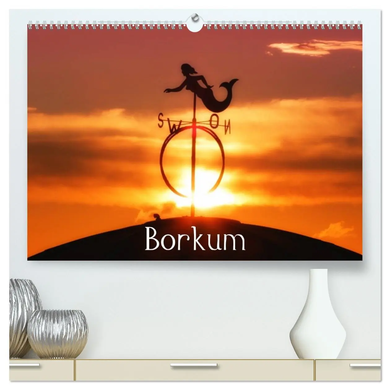 Cover: 9783516149852 | Borkum (hochwertiger Premium Wandkalender 2026 DIN A2 quer),...