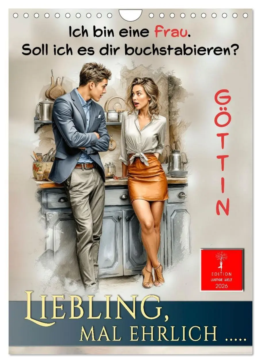 Cover: 9783516699852 | Liebling, mal ehrlich ..... (Wandkalender 2026 DIN A4 hoch),...
