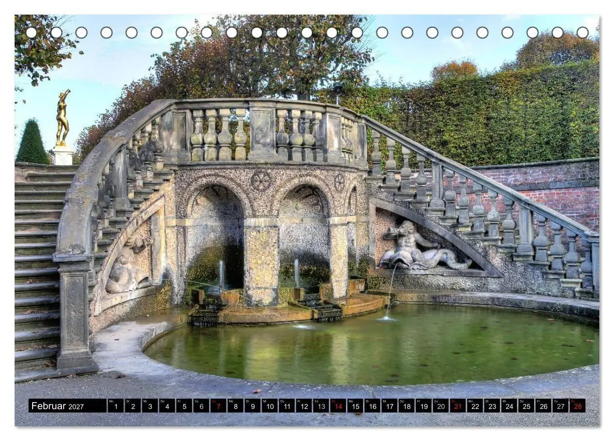 Bild: 9783594059852 | Die Gärten in Herrenhausen (Tischkalender 2027 DIN A5 quer),...