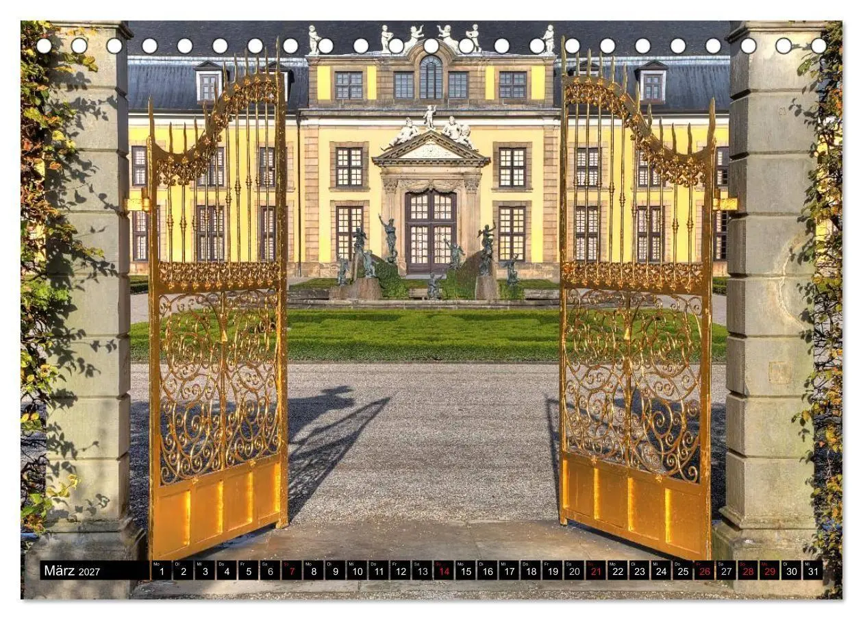 Bild: 9783594059852 | Die Gärten in Herrenhausen (Tischkalender 2027 DIN A5 quer),...