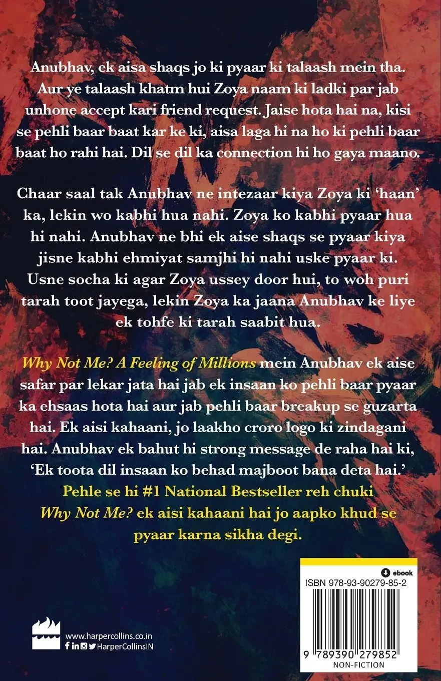 Rückseite: 9789390279852 | Why Not Me? A Feeling of Millions (Hinglish) | Anubhav Agrawal | Buch