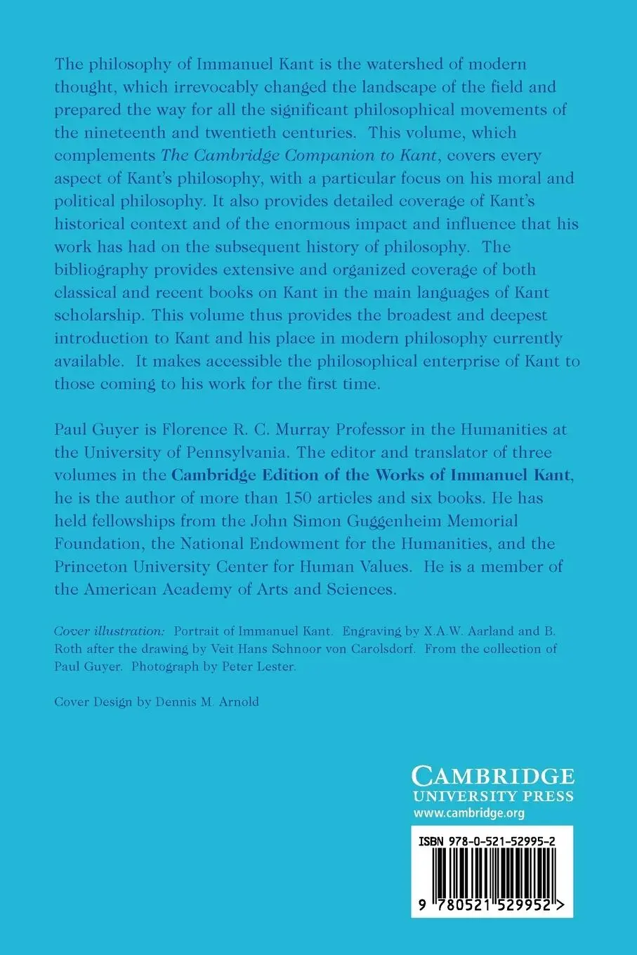 Rückseite: 9780521529952 | The Cambridge Companion to Kant and Modern Philosophy | Paul Guyer