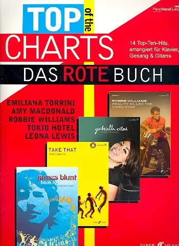 Cover: 9780571579952 | Top of the Charts: Das Rote Buch | Piano/Voice/Guitar | Taschenbuch