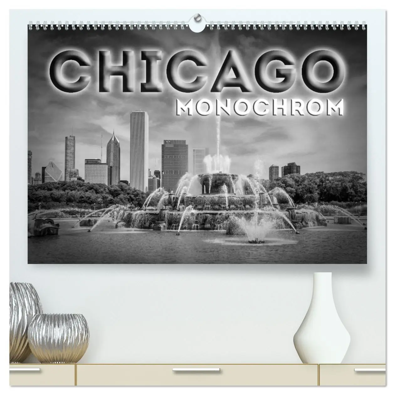 Cover: 9783516209952 | CHICAGO Monochrom (hochwertiger Premium Wandkalender 2026 DIN A2...