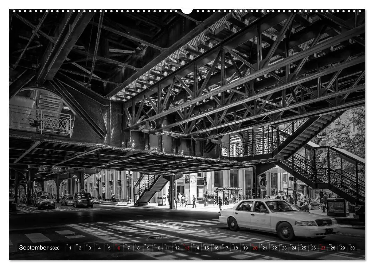 Bild: 9783516209952 | CHICAGO Monochrom (hochwertiger Premium Wandkalender 2026 DIN A2...