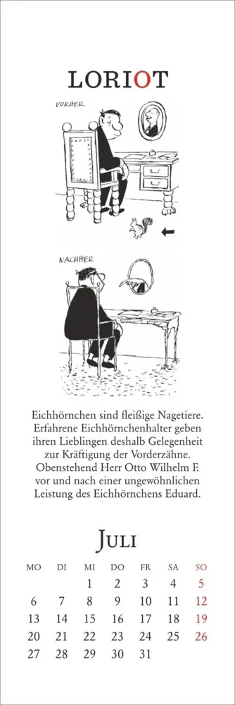 Bild: 9783756409952 | Loriot Lesezeichen &amp; Kalender 2026 | Loriot | Kalender | Geblockt