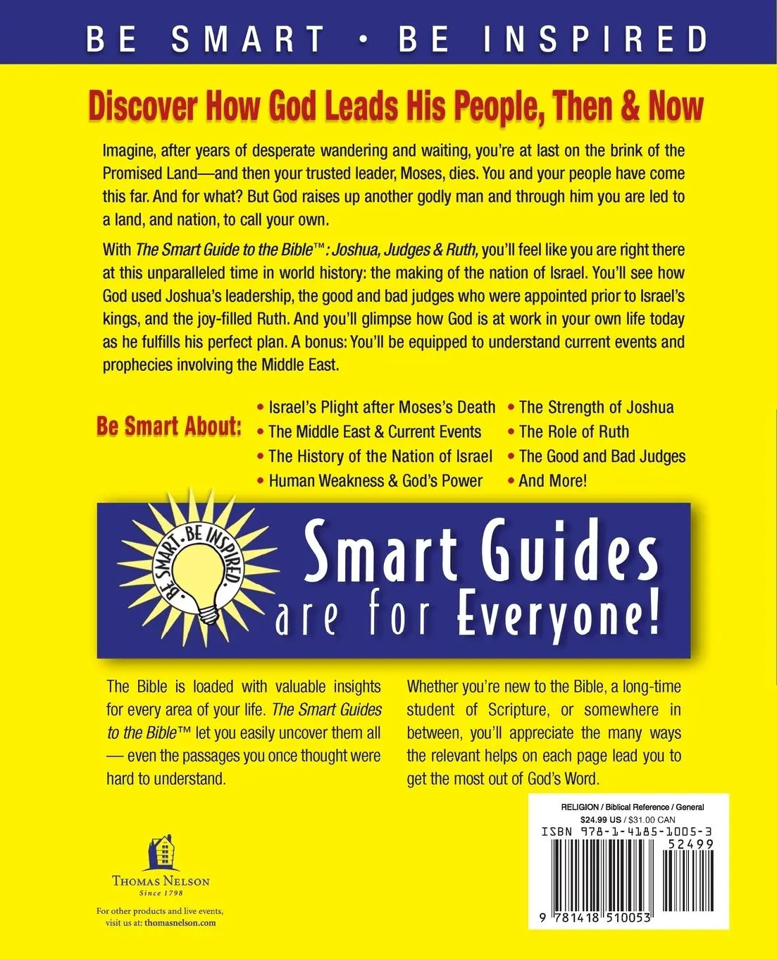 Rückseite: 9781418510053 | Joshua, Judges &amp; Ruth | Smart Guide to the Bible | Rebecca Bertolini