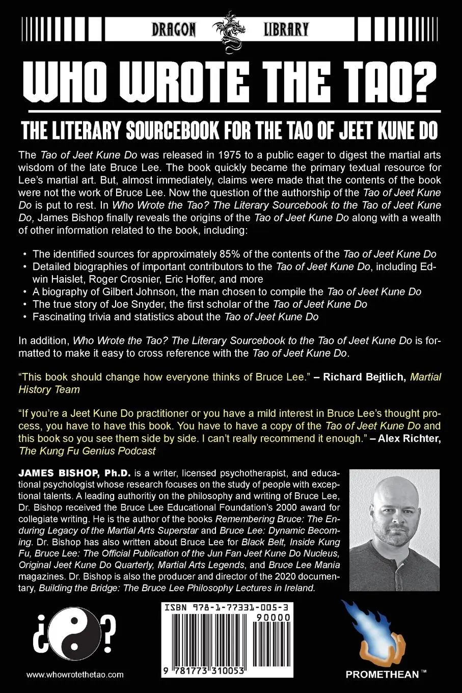 Rückseite: 9781773310053 | Who Wrote the Tao? The Literary Sourcebook for the Tao of Jeet Kune Do