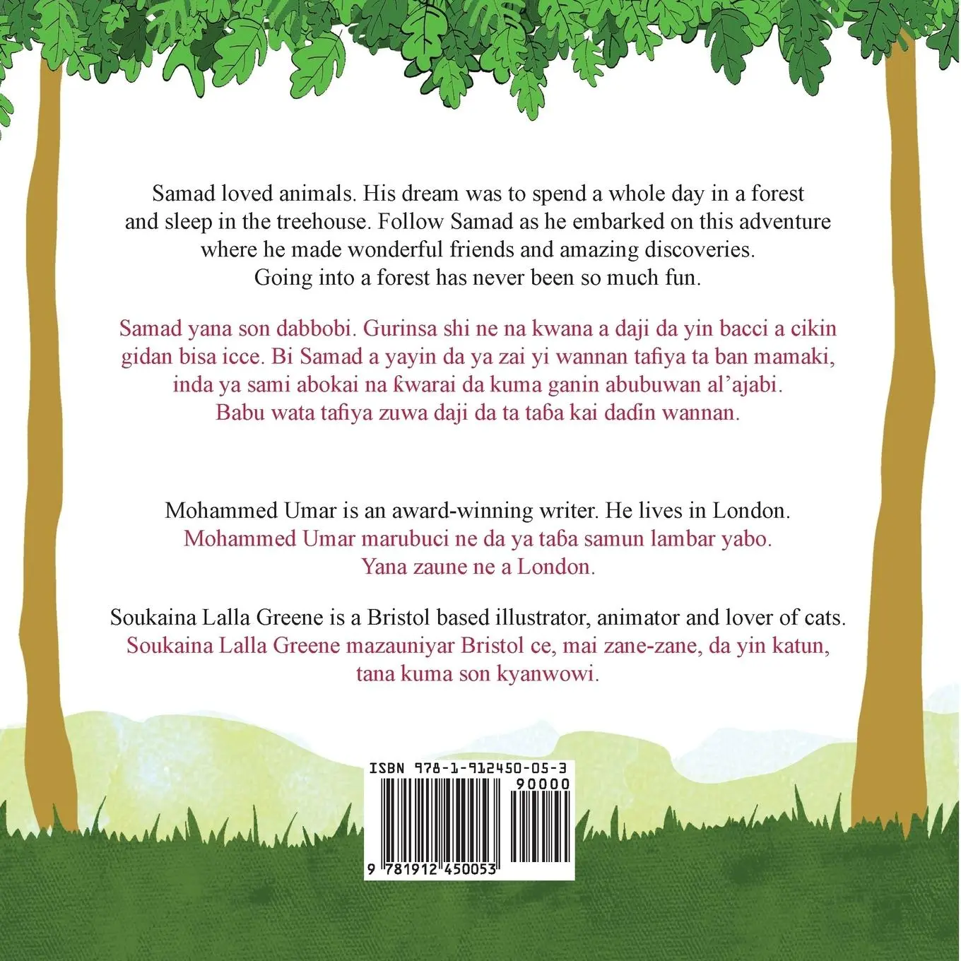 Rückseite: 9781912450053 | Samad in the Forest | English-Hausa Bilingual Edition | Mohammed Umar