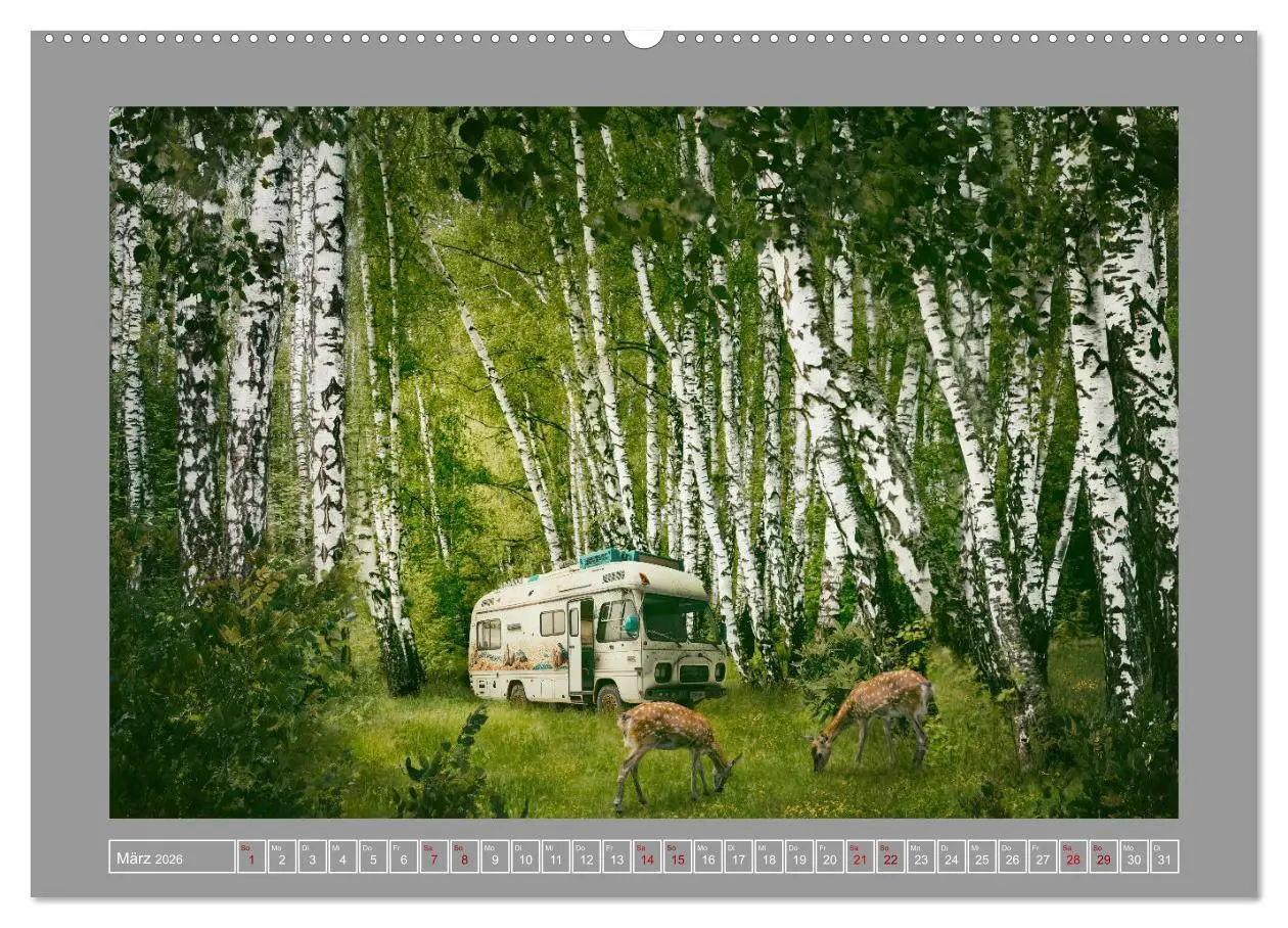 Bild: 9783457540053 | Camping macht glücklich! (Wandkalender 2026 DIN A2 quer), CALVENDO...