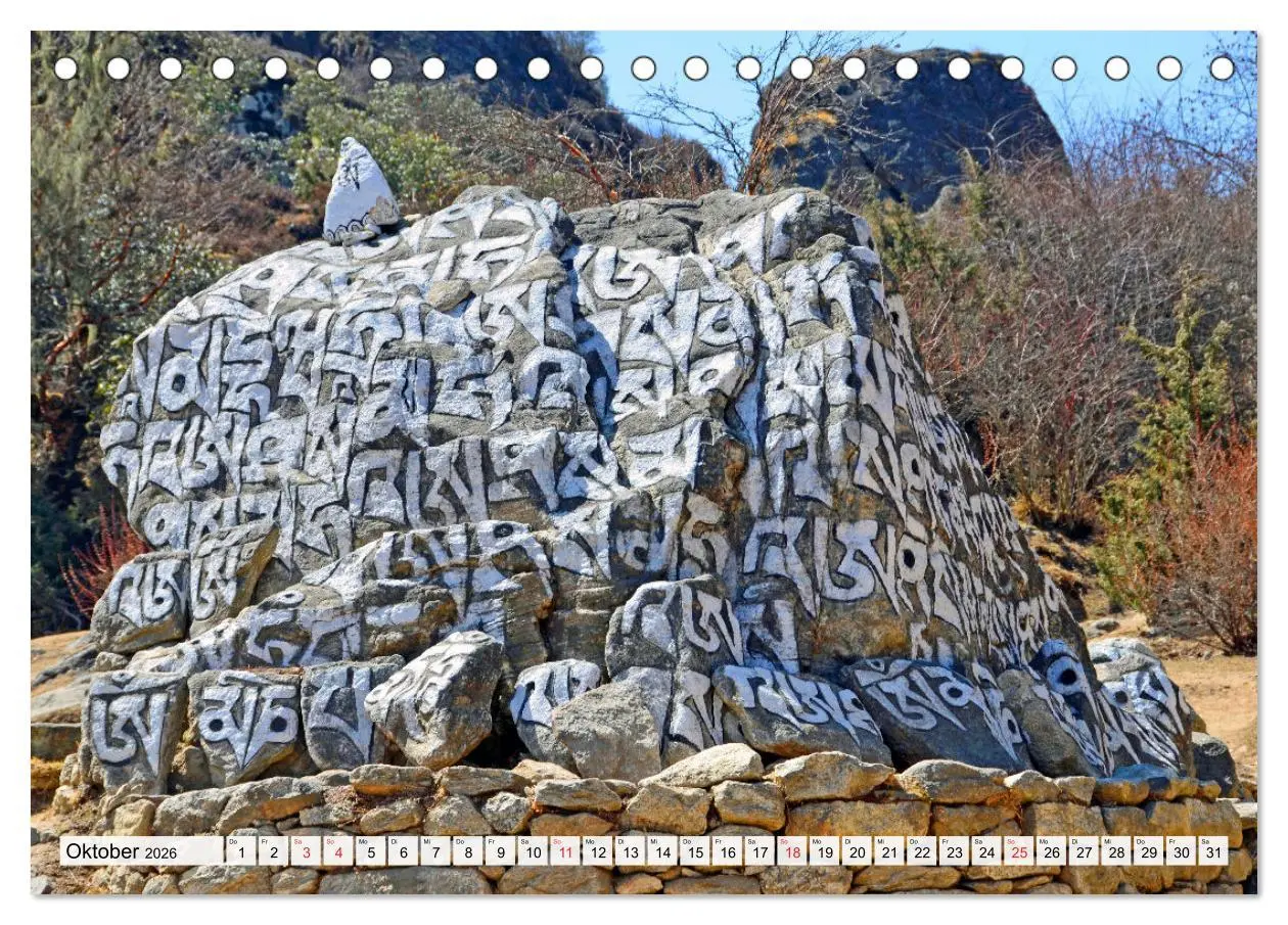 Bild: 9783457780053 | BUDDHISMUS in NEPAL (Tischkalender 2026 DIN A5 quer), CALVENDO...