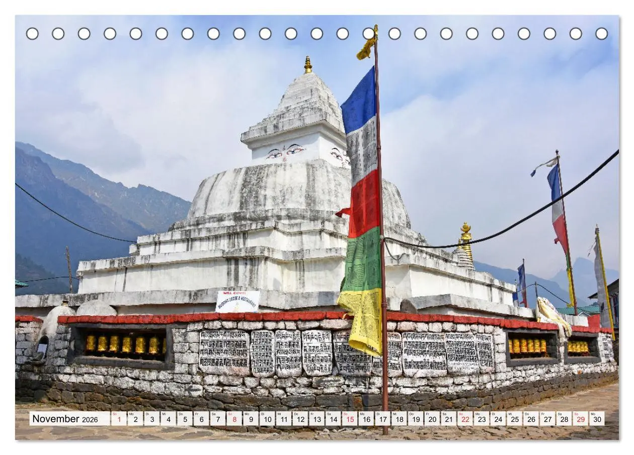Bild: 9783457780053 | BUDDHISMUS in NEPAL (Tischkalender 2026 DIN A5 quer), CALVENDO...