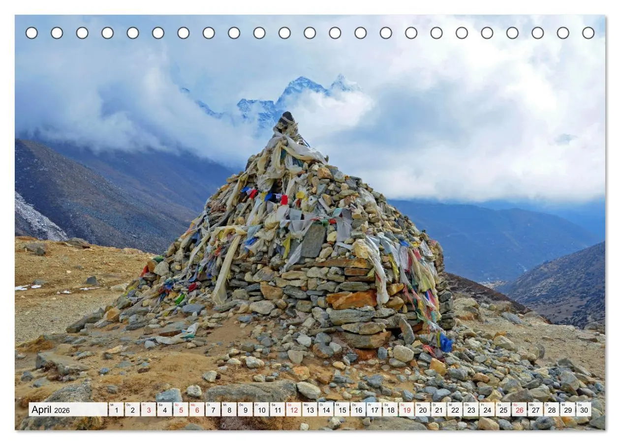 Bild: 9783457780053 | BUDDHISMUS in NEPAL (Tischkalender 2026 DIN A5 quer), CALVENDO...