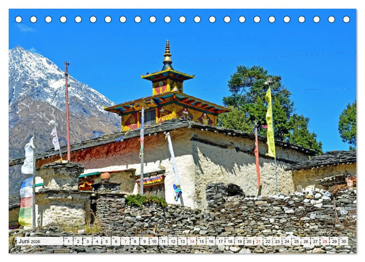 Bild: 9783457780053 | BUDDHISMUS in NEPAL (Tischkalender 2026 DIN A5 quer), CALVENDO...