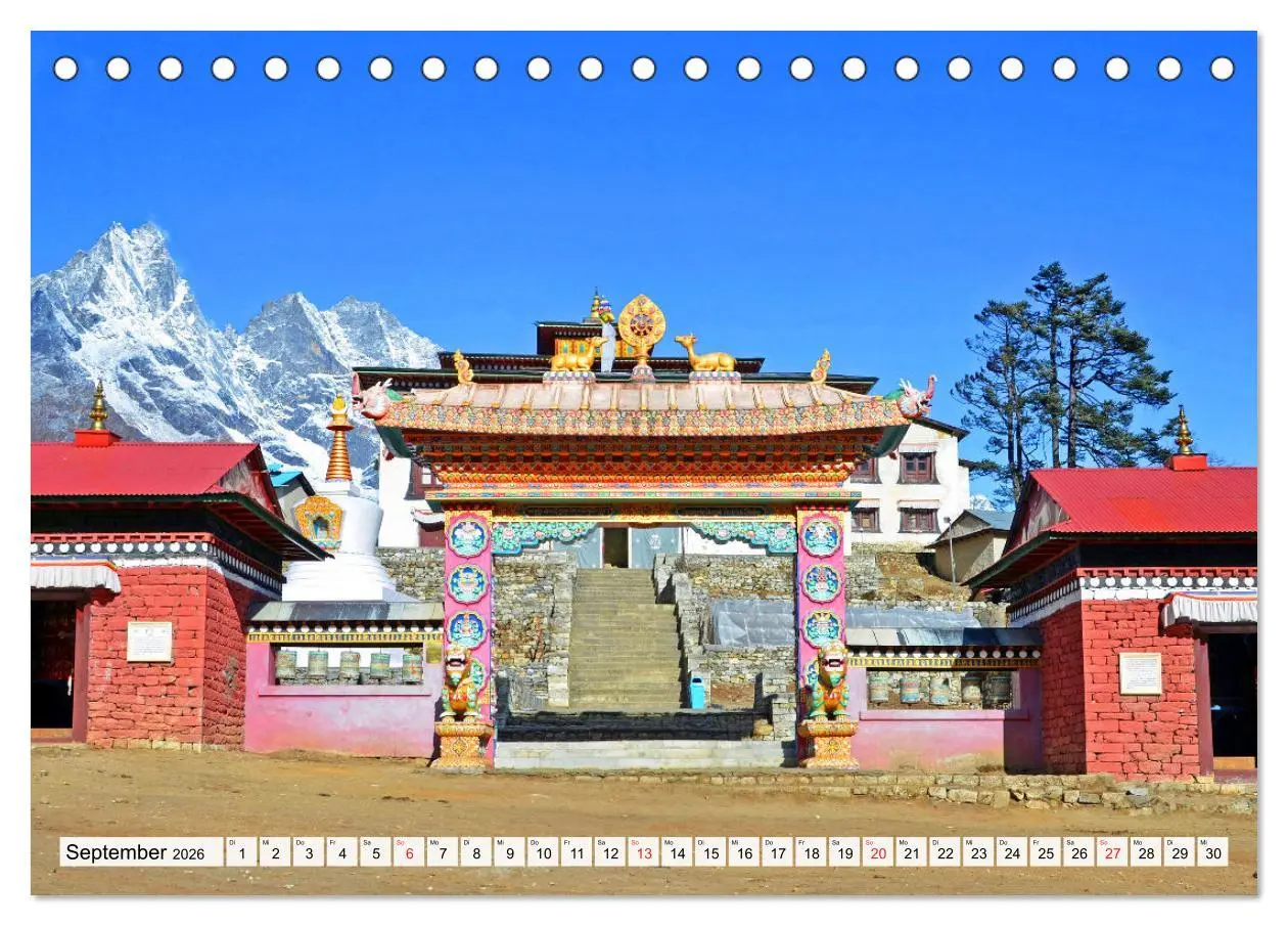 Bild: 9783457780053 | BUDDHISMUS in NEPAL (Tischkalender 2026 DIN A5 quer), CALVENDO...