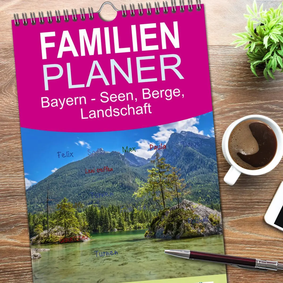 Bild: 9783516490053 | Familienplaner 2026 - Bayern - Seen, Berge, Landschaft mit 5...