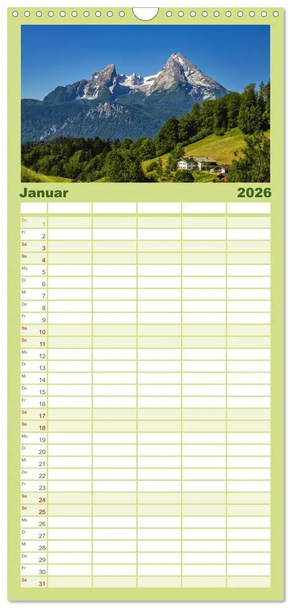 Bild: 9783516490053 | Familienplaner 2026 - Bayern - Seen, Berge, Landschaft mit 5...
