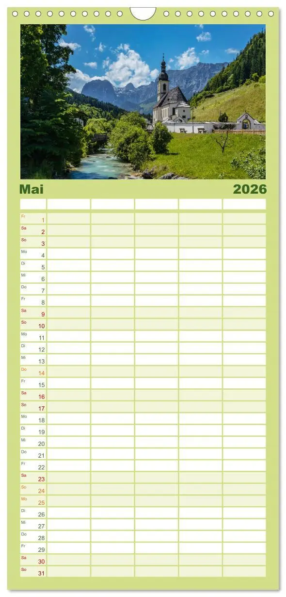Bild: 9783516490053 | Familienplaner 2026 - Bayern - Seen, Berge, Landschaft mit 5...