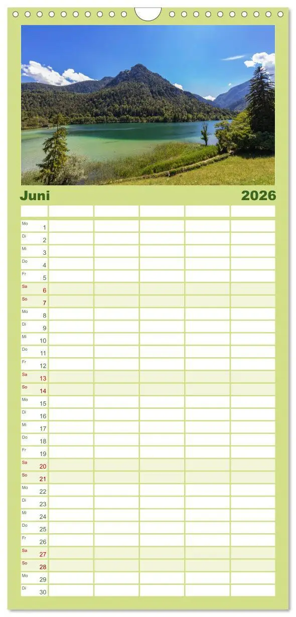 Bild: 9783516490053 | Familienplaner 2026 - Bayern - Seen, Berge, Landschaft mit 5...