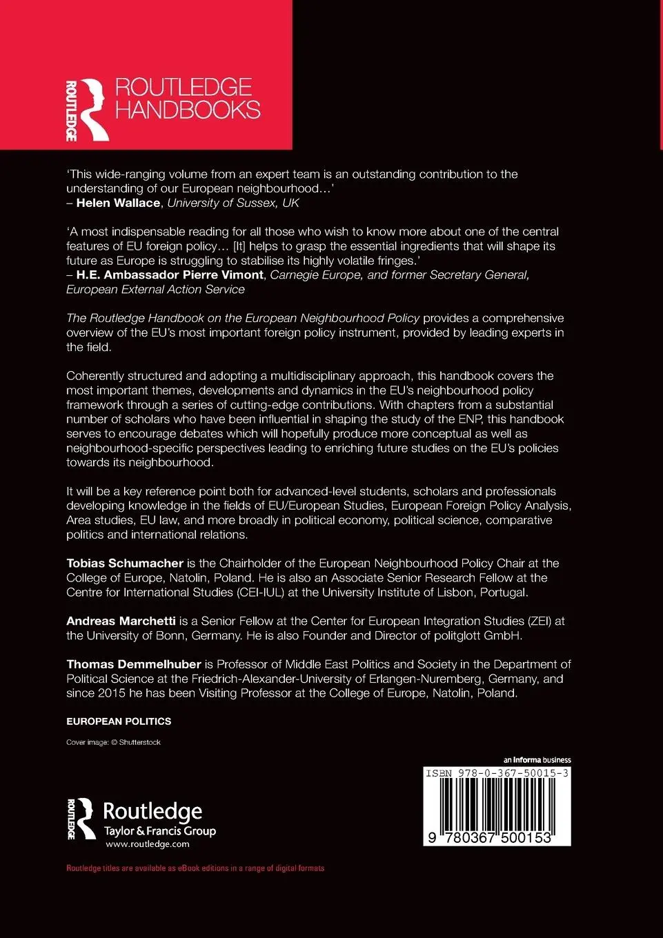 Rückseite: 9780367500153 | The Routledge Handbook on the European Neighbourhood Policy | Buch
