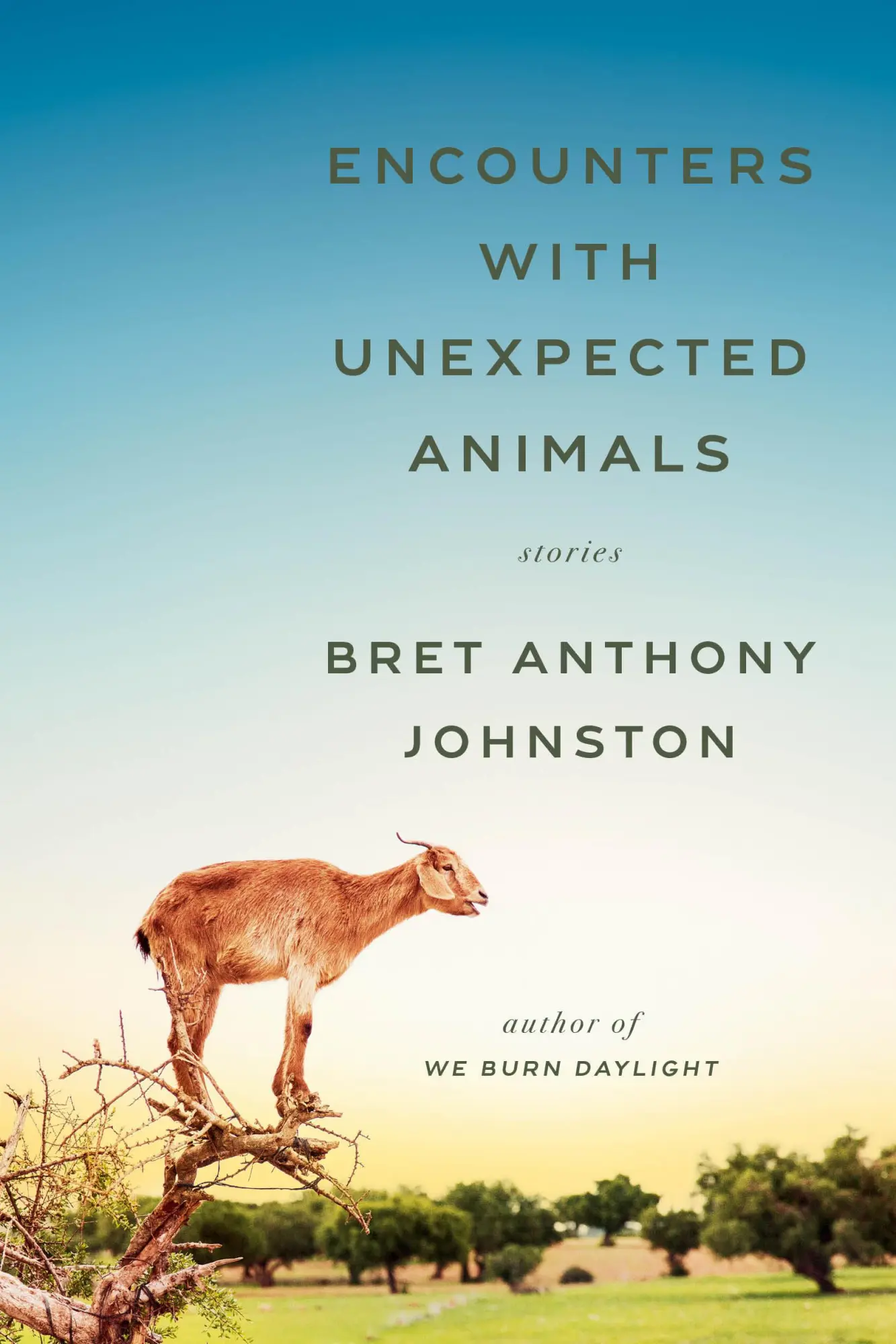 Cover: 9780399590153 | Encounters with Unexpected Animals | Stories | Bret Anthony Johnston