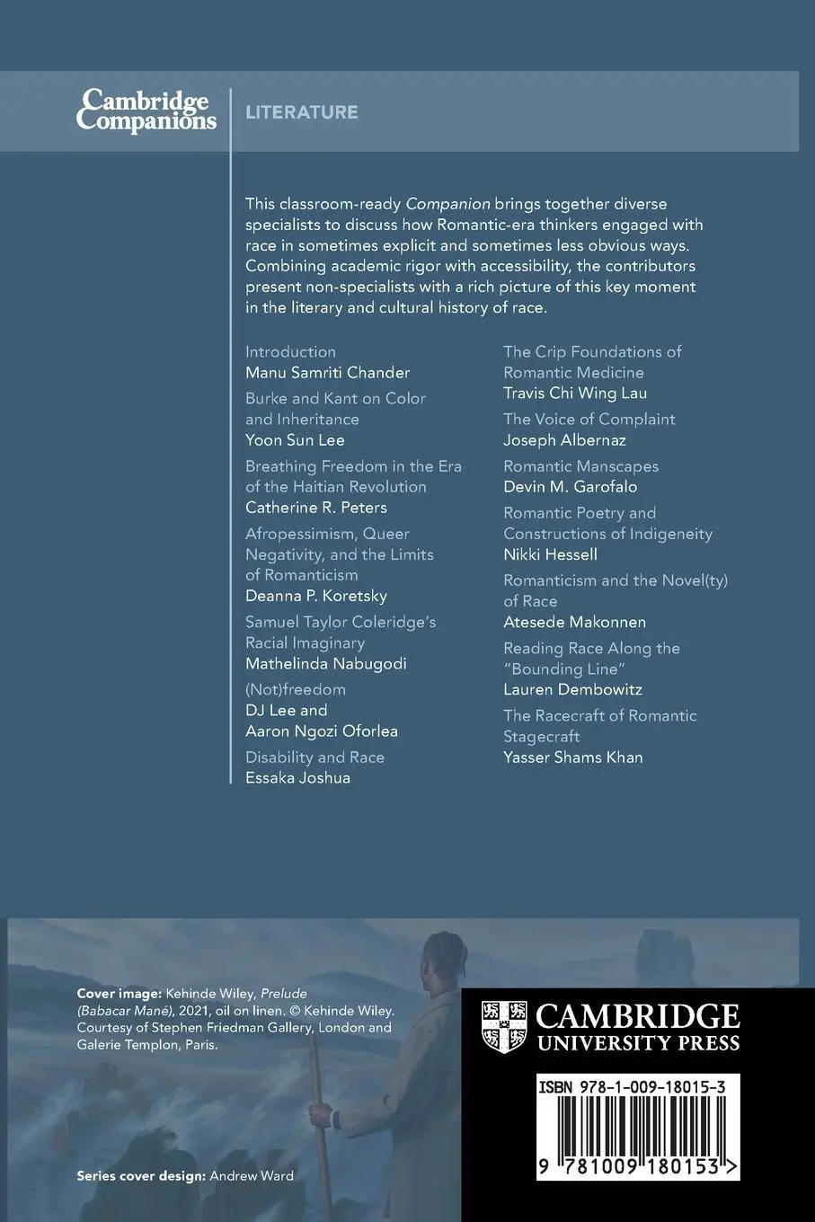 Rückseite: 9781009180153 | The Cambridge Companion to Romanticism and Race | Manu Samriti Chander