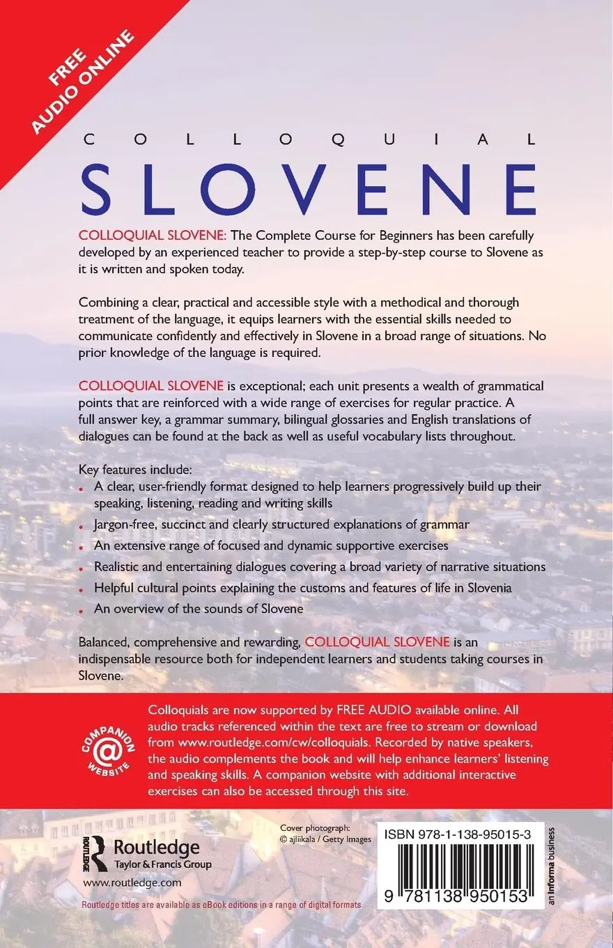 Rückseite: 9781138950153 | Colloquial Slovene | The Complete Course for Beginners | Taschenbuch