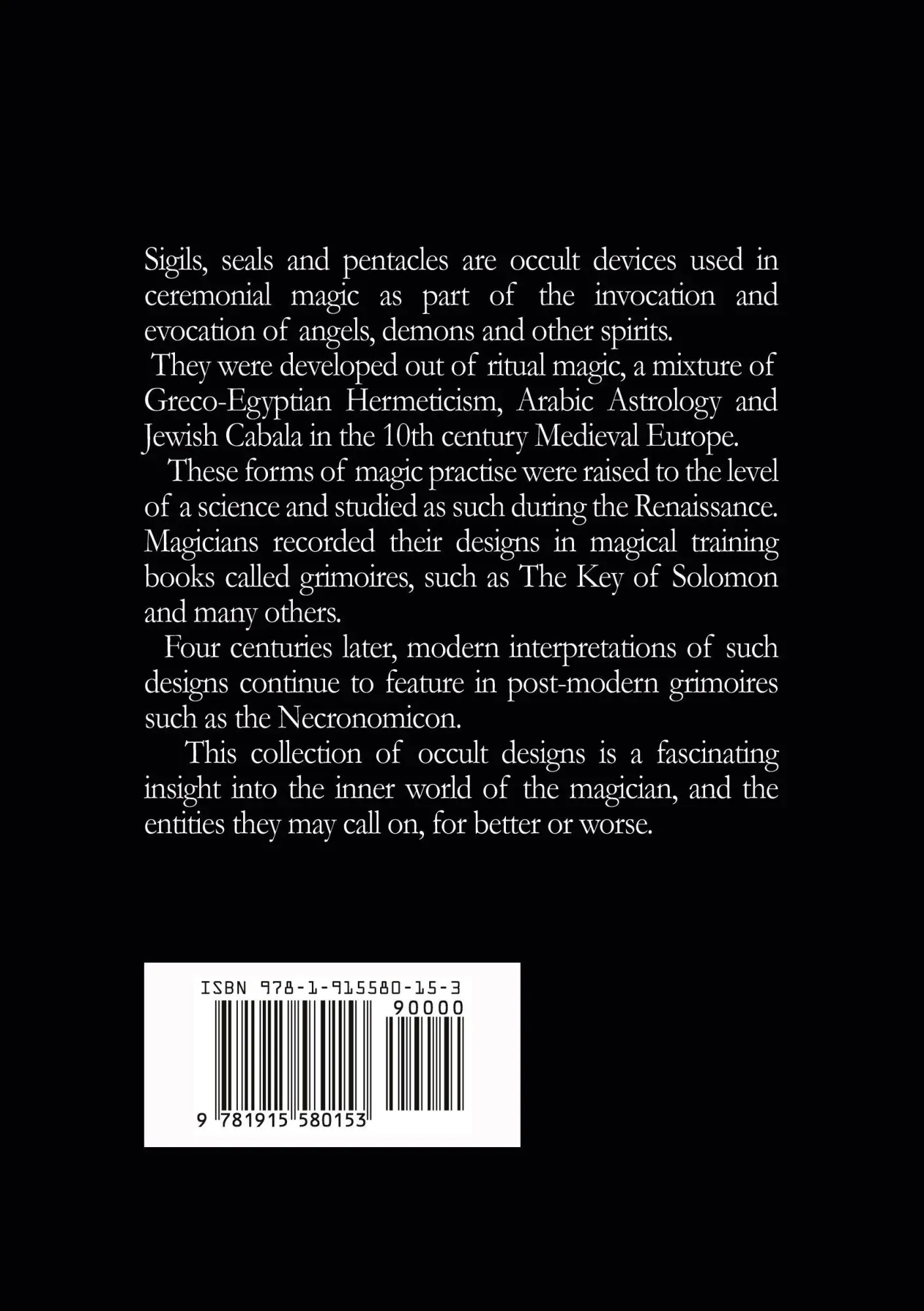 Rückseite: 9781915580153 | Sigils, Seals and Pentacles | M B Jackson | Taschenbuch | Englisch