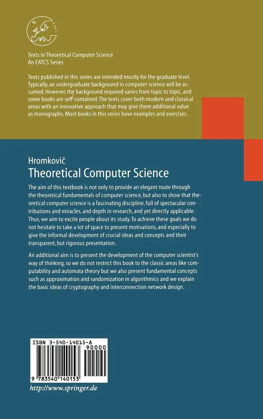 Rückseite: 9783540140153 | Theoretical Computer Science | Juraj Hromkovi¿ | Buch | x | Englisch