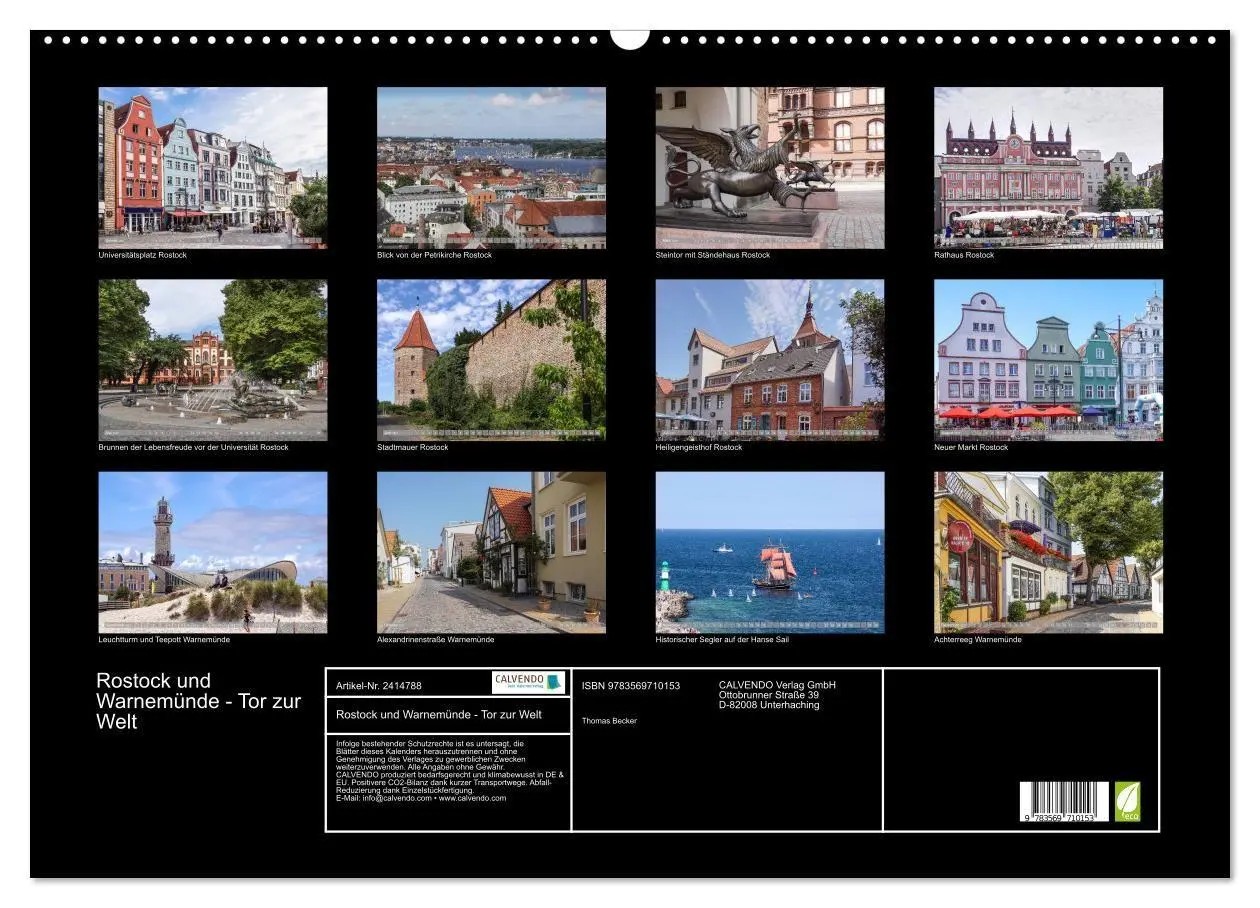 Bild: 9783569710153 | Rostock und Warnemünde - Tor zur Welt (Wandkalender 2027 DIN A2...